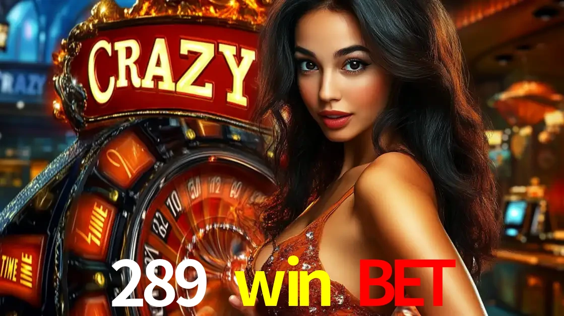 Mulher glamourosa olhando para a câmera com a roda vermelha do Crazy Time ao fundo em um ambiente de cassino, destacando a emoção dos jogos ao vivo no 289 win bet.
